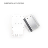 Montageplatte mit Abdeckung für Gehäusemetalldesign