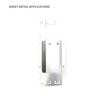Montageplatte mit Abdeckung für Gehäusemetalldesign
