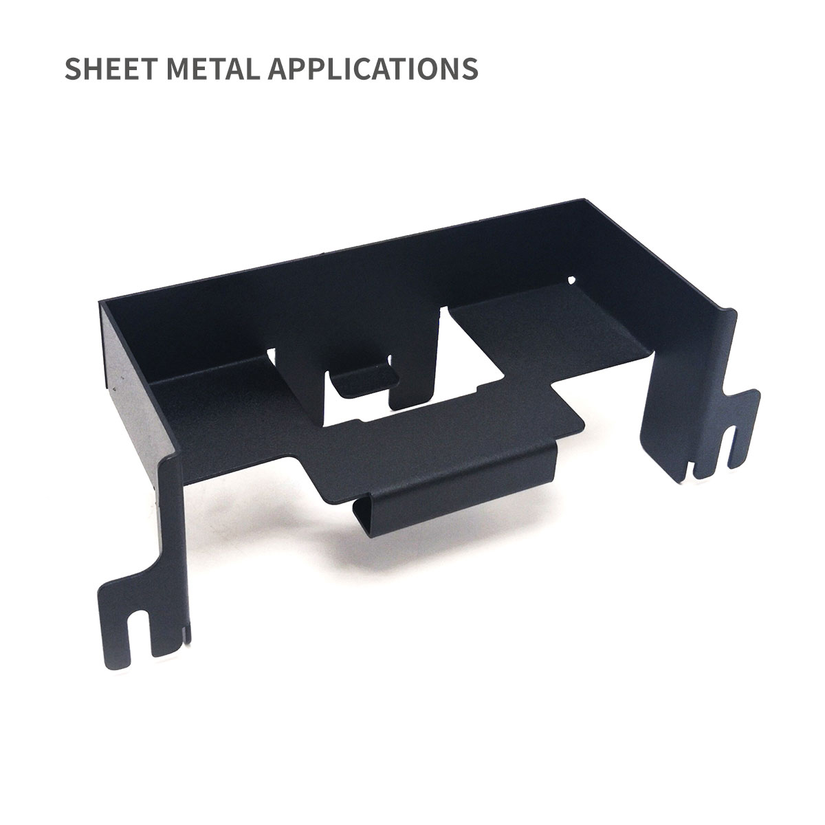 Mouting -Halterung für Retangle -Komponenten aus gebogenem Metallgehäuse