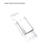 Montageplatte mit Abdeckung für Gehäusemetalldesign