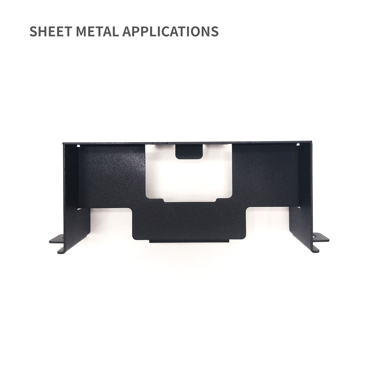 Mouting -Halterung für Retangle -Komponenten aus gebogenem Metallgehäuse
