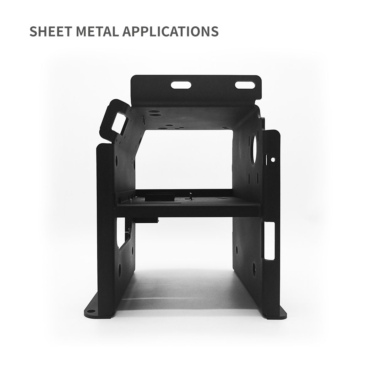 Hochleistungs -Chassis -Basis mit großer Kapazität für Metallgehäuse mit DIN -Schiene