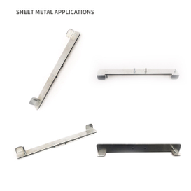 Montagehalterung für die Kontrollplatine in gebogenem Metallgehäuse