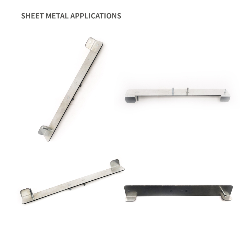 Montagehalterung für die Kontrollplatine in gebogenem Metallgehäuse