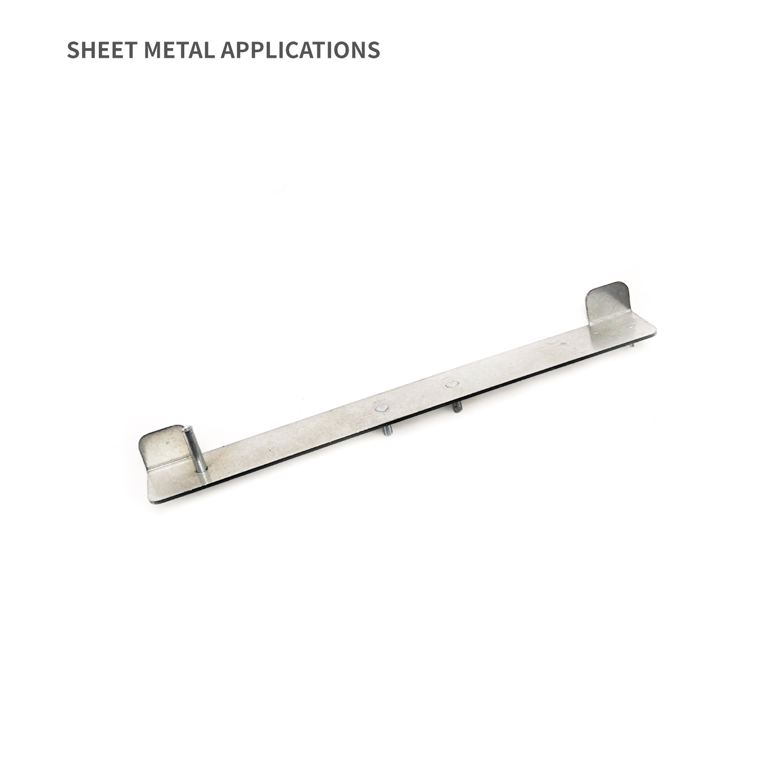Montagehalterung für die Kontrollplatine in gebogenem Metallgehäuse