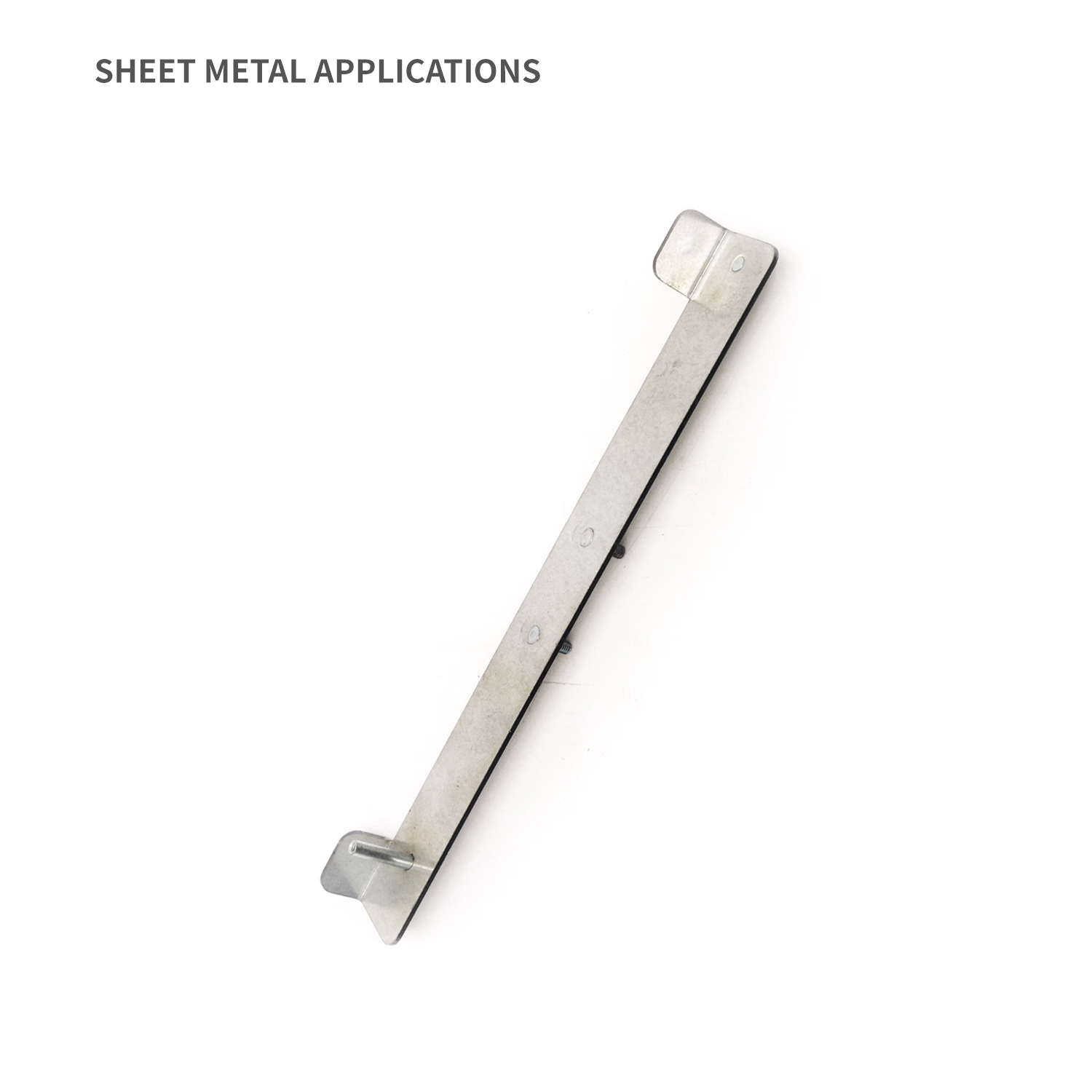 Montagehalterung für die Kontrollplatine in gebogenem Metallgehäuse
