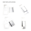 Montageplatte mit Abdeckung für Gehäusemetalldesign
