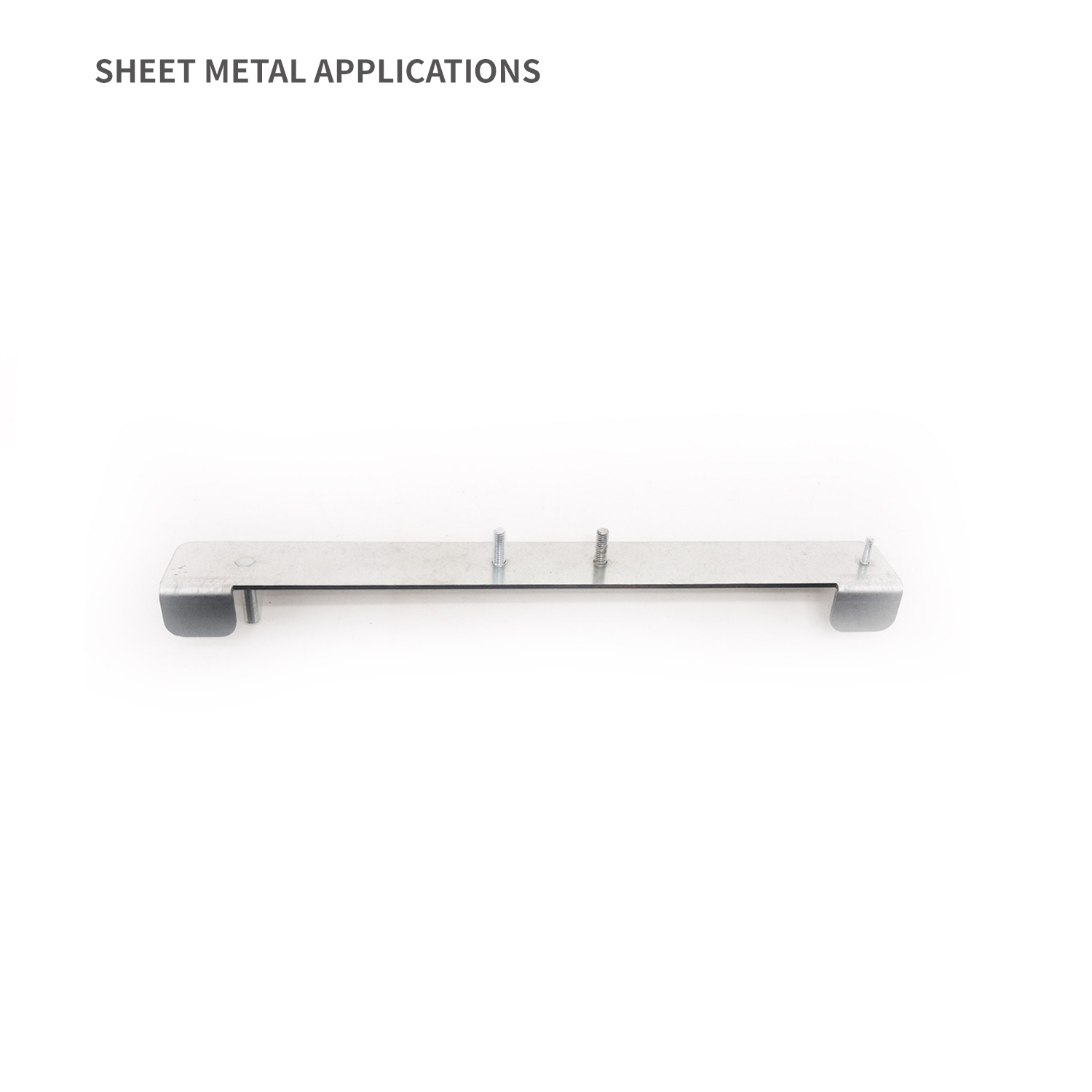 Montagehalterung für die Kontrollplatine in gebogenem Metallgehäuse